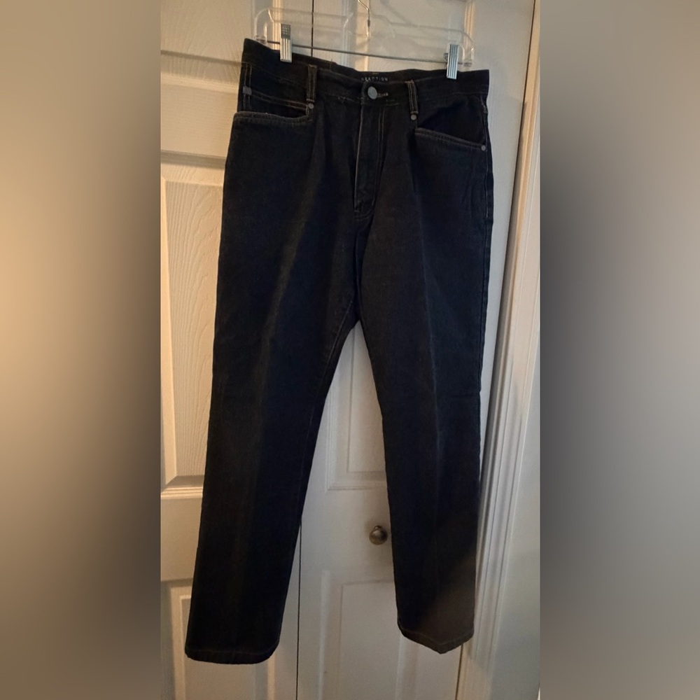Reaction Kenneth Cole Men’s Dark Wash Straight Leg Jeans